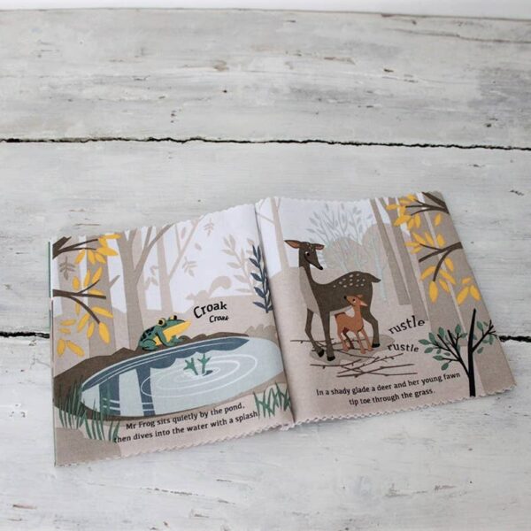Threadbear woodland hush rag book