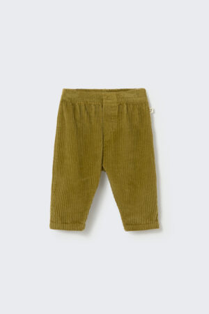 MIKI247w6 green wide wale corduroy
