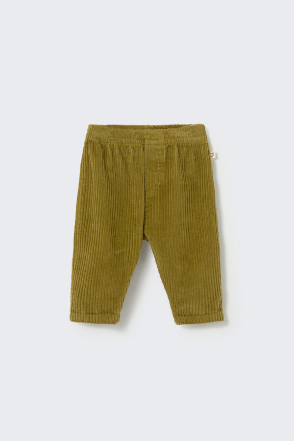 MIKI247w6 green wide wale corduroy