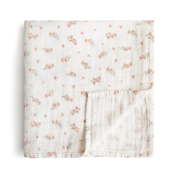Pink Flowers Swaddle