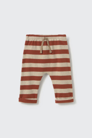 ZACK238w6 ginger stone striped brushed soft knit