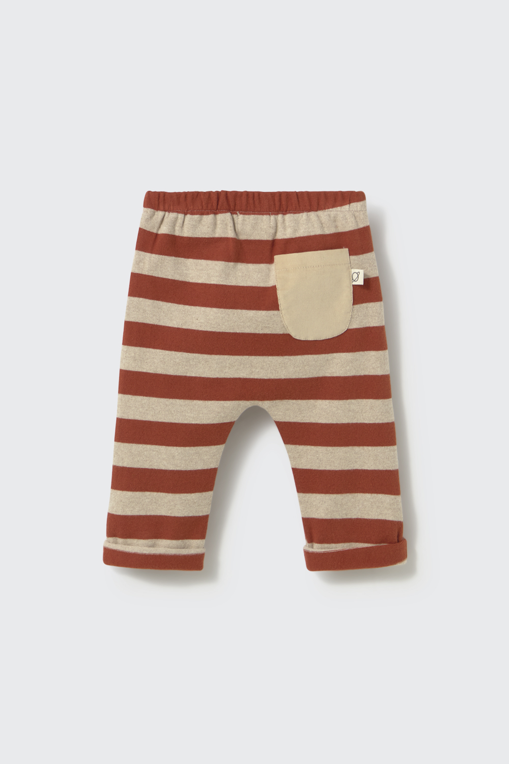 ZACK238w6 ginger stone striped brushed soft knit