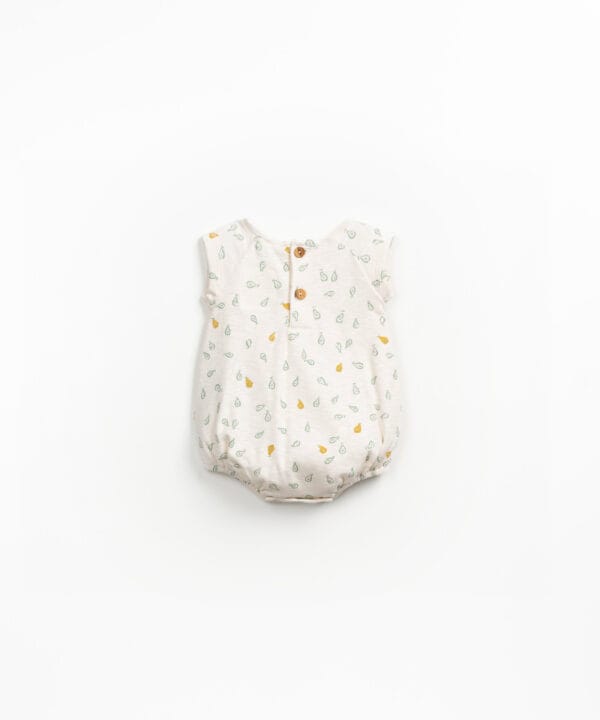 Printed rib onesie grés - Image 2