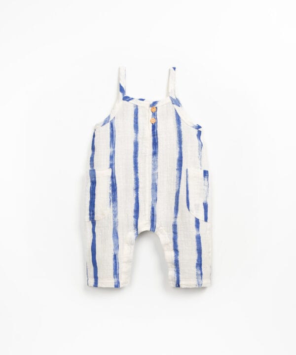 Printed fabric onesie "grés risca telo"