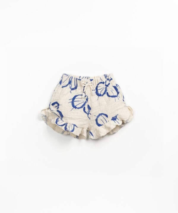 Bermuda in printed fabric
