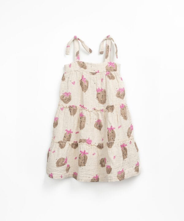 Printed rib onesie