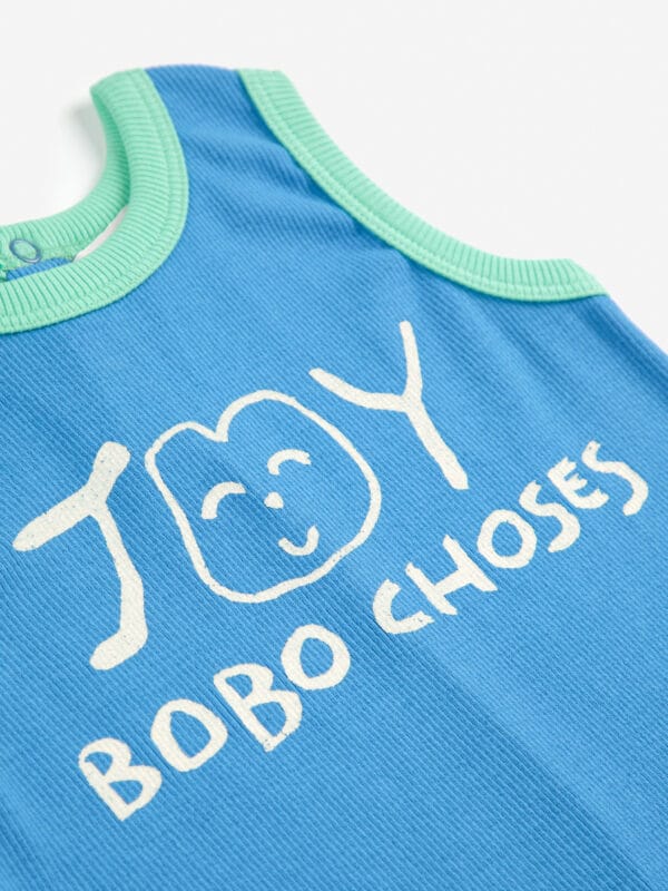 Smiling blue playsuit - Image 4