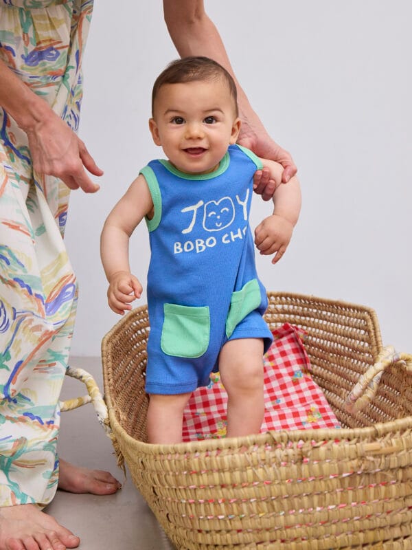 Smiling blue playsuit - Image 2