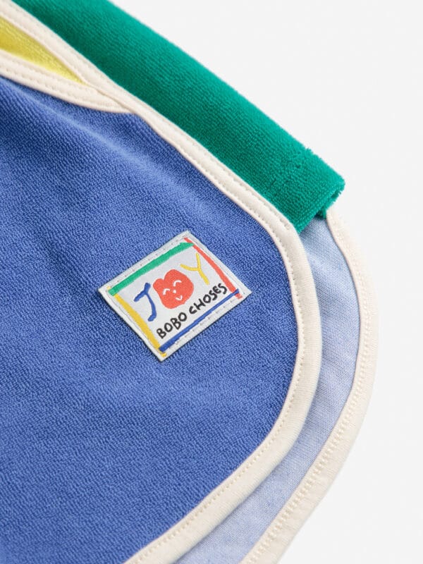 Smiling color block terry cloth shorts - Image 3