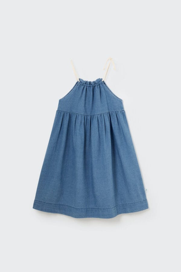 Twill denim dress blue - Image 2