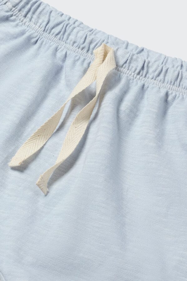 Organic slub baby shorts sky blue - Image 3