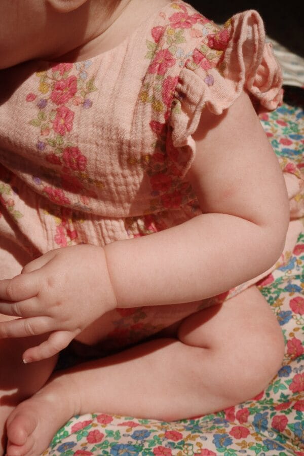 Coco frill romper gots floria pink - Image 6