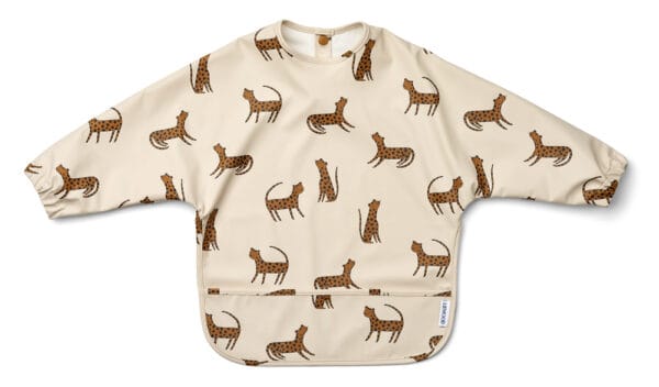 Merle printed cape bib leopard sandy