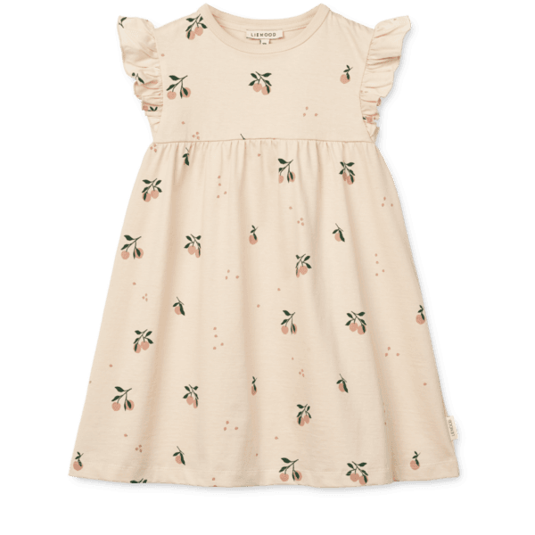 Neveah Printed Dress Peach