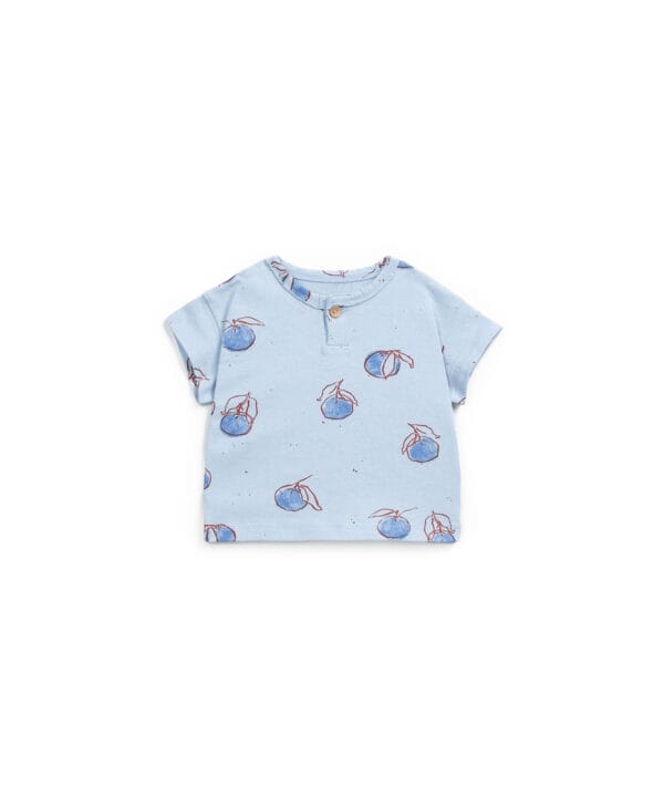 Knitted T-shirt with print