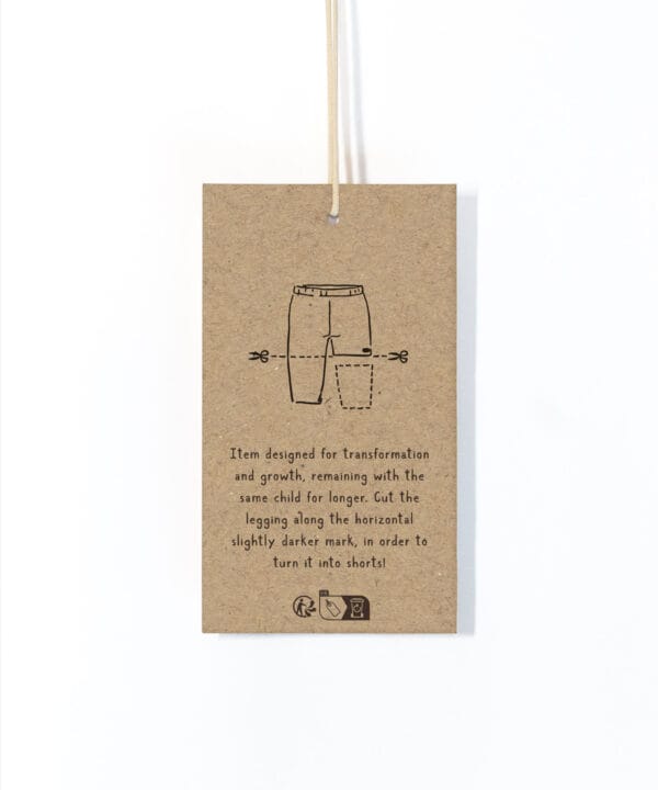 Fabric trousers with striped print - Image 3