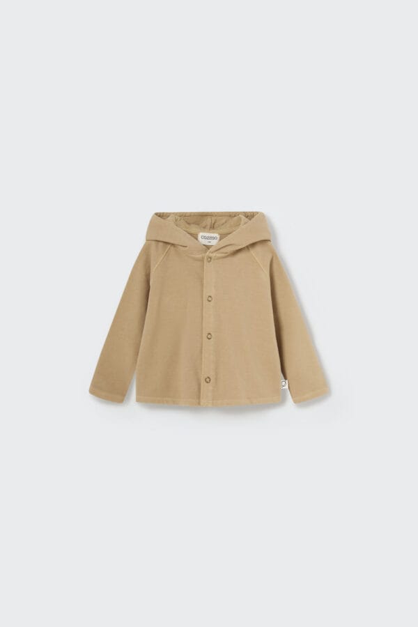 Soft plush baby hoodie jacket
