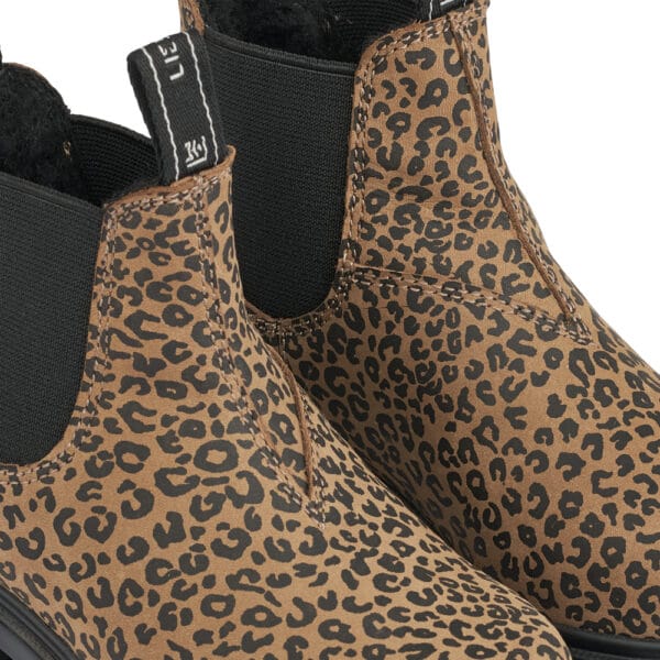 Daria Leather Boot Mini Leo Oat - Image 5