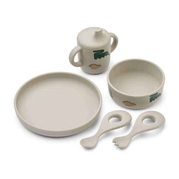 Ryle Printed Tableware Set Dinosaurs