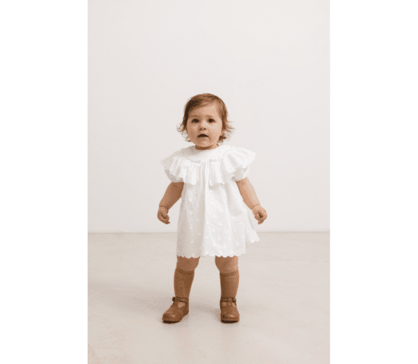 Delsa B Dobby Dots baby dress - Image 2