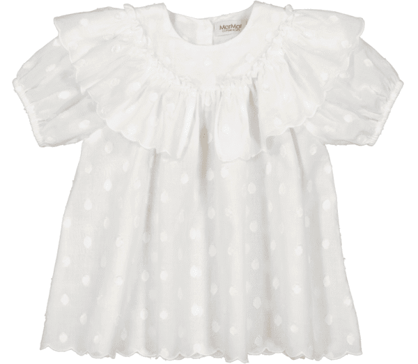 Delsa B Dobby Dots baby dress