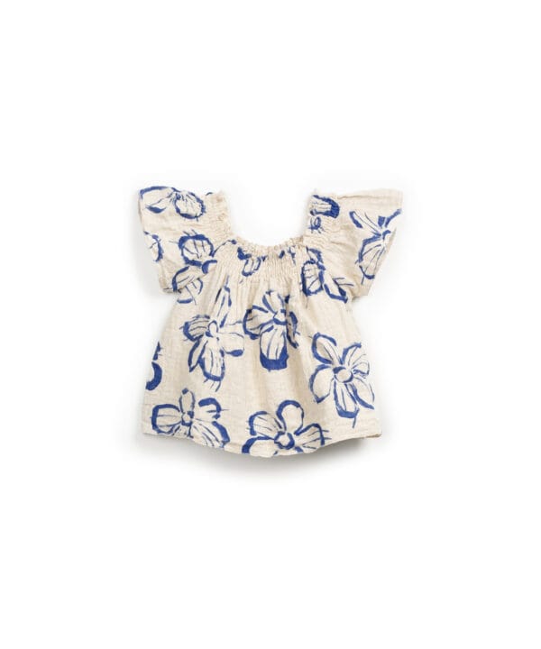 Printed woven tunic