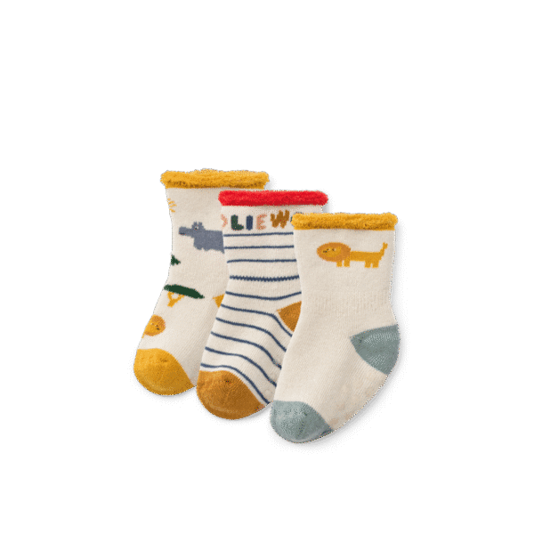 Silas Socks 3-Pack Safari Sandy Mix