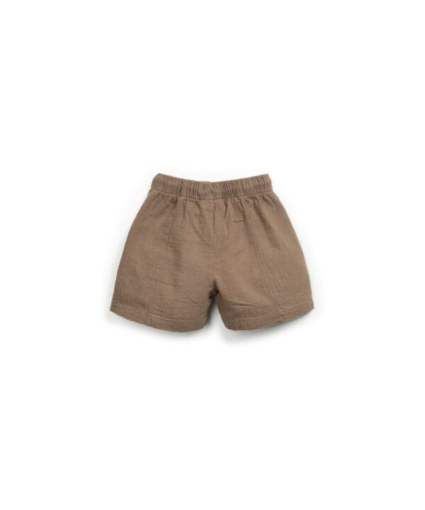 Cotton fabric shorts in organic cotton with pockets - Image 2