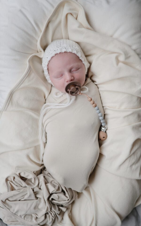 Mushie Pacifier Clips Eva Stone - Image 2