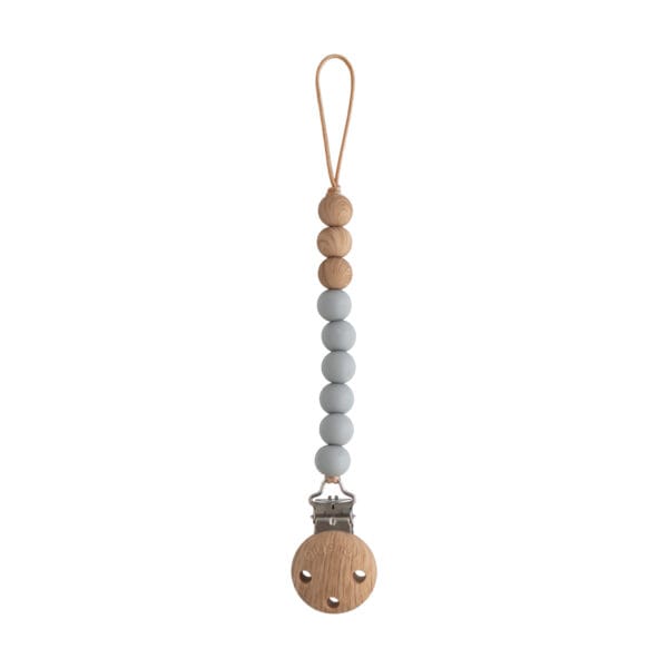 Mushie Pacifier Clips Eva Stone