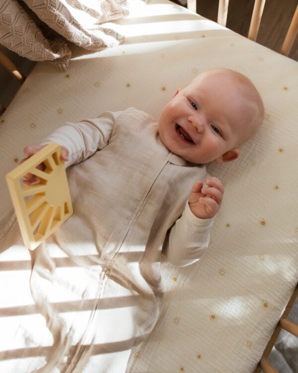 Organic cotton Muslin Sleep Bag Fog 0-6 Months - Image 2
