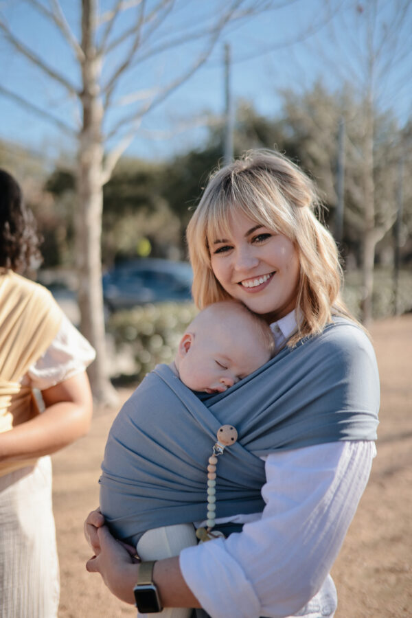 Bio Baumwolle Mushie Baby Carrier Wrap Tradewinds - Image 2